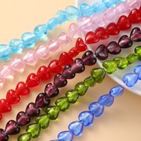 10 PCS/Package Glass Heart Shape Beads main image 5