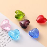 10 PCS/Package Glass Heart Shape Beads main image 3
