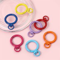 Simple Style Solid Color Metal Women's Keychain main image 4