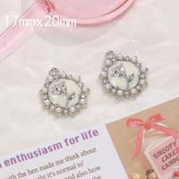 10 Pcs/package Sweet Star Moon Flower Alloy Enamel Plating Inlay Pendant Jewelry Accessories sku image 12