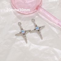 10 Pcs/package Sweet Star Moon Flower Alloy Enamel Plating Inlay Pendant Jewelry Accessories sku image 7