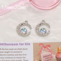 10 Pcs/package Sweet Star Moon Flower Alloy Enamel Plating Inlay Pendant Jewelry Accessories sku image 11