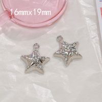 10 Pcs/package Sweet Star Moon Flower Alloy Enamel Plating Inlay Pendant Jewelry Accessories sku image 5