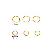 10 PCS/Package Copper Solid Color Broken Ring Simple Style main image 2