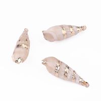 2 Pieces Retro Beach Conch Shell Shell Plating Pendant Jewelry Accessories main image 2