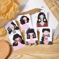 Cute Human Cartoon Paper Jewelry Packaging Cardboard main image 5