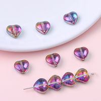 20 Pieces Glass Heart Shape Beads sku image 14