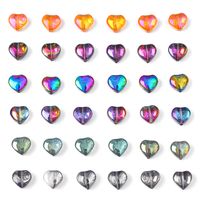 20 Pieces Glass Heart Shape Beads main image 3