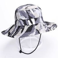 Unisex Classic Style Color Block Wide Eaves Bucket Hat sku image 2
