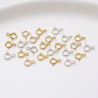 10 PCS/Package Sterling Silver Solid Color Jewelry Buckle Simple Style main image 1
