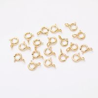 10 PCS/Package Sterling Silver Solid Color Jewelry Buckle Simple Style sku image 2