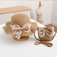 Girl's Sweet Bow Knot Straw Hat sku image 12