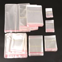 Simple Style Transparent Plastic Jewelry Packaging Bags main image 3