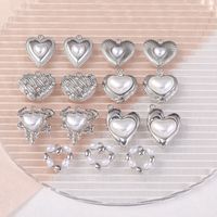 1 Piece Sweet Heart Shape Alloy Plating Inlay Pendant Jewelry Accessories main image 2