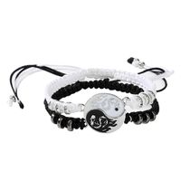 Style Simple Tai Chi Dragon Alliage Émail Tresser Coupler Bracelets Collier sku image 2