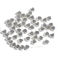 1 Set Sweet Simple Style Heart Shape Metal Plating Beads Jewelry Accessories sku image 4