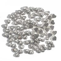 1 Set Sweet Simple Style Heart Shape Metal Plating Beads Jewelry Accessories main image 4