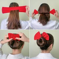 Women's Simple Style Solid Color Cloth Hair Band main image 3