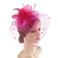 Frau Elegant Einfarbig Blume Große Traufen Fedora-Hut Fascinator Hut sku image 3