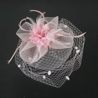 Frau Elegant Einfarbig Blume Große Traufen Fedora-Hut Fascinator Hut sku image 12