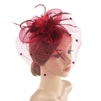 Frau Elegant Einfarbig Blume Große Traufen Fedora-Hut Fascinator Hut sku image 4
