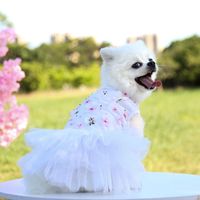 Princesse Coton Fleur Vêtements Pour Animaux De Compagnie sku image 7