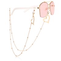 Simple Style Leaf Heart Shape Alloy Unisex Glasses Chain sku image 1