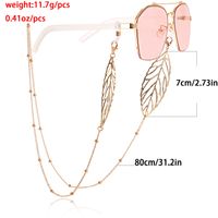 Simple Style Leaf Heart Shape Alloy Unisex Glasses Chain main image 2