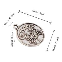 1 Piece Simple Style Letter Constellation Alloy Plating Pendant Jewelry Accessories sku image 12