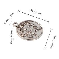 1 Piece Simple Style Letter Constellation Alloy Plating Pendant Jewelry Accessories sku image 8