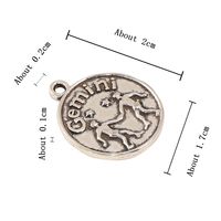 1 Piece Simple Style Letter Constellation Alloy Plating Pendant Jewelry Accessories sku image 3