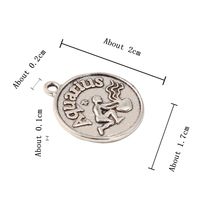 1 Piece Simple Style Letter Constellation Alloy Plating Pendant Jewelry Accessories sku image 7