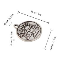 1 Piece Simple Style Letter Constellation Alloy Plating Pendant Jewelry Accessories sku image 11