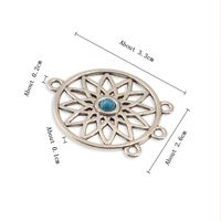 1 Piece Simple Style Dreamcatcher Alloy Inlay Pendant Jewelry Accessories main image 2