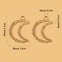 1 Piece Simple Style Moon Alloy Plating Pendant Jewelry Accessories main image 2