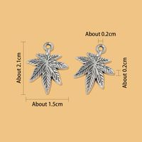 1 Piece Simple Style Maple Leaf Alloy Plating Pendant Jewelry Accessories main image 2
