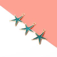 1 Piece Casual Beach Starfish Alloy Plating Pendant Jewelry Accessories main image 6