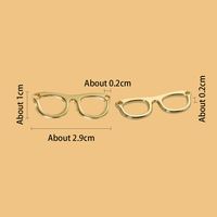 1 Stück Legierung Brille Anhänger Einfacher Stil main image 2