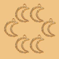1 Pièce Style Simple Lune Alliage Placage Pendentif Bijoux Accessoires main image 1