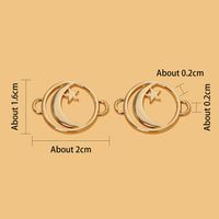 1 Piece Simple Style Star Moon Alloy Plating Pendant Jewelry Accessories main image 2