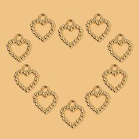1 Piece Simple Style Heart Shape Alloy Plating Pendant Jewelry Accessories main image 6