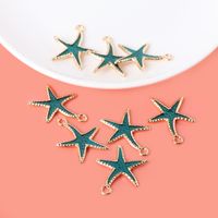 1 Piece Casual Beach Starfish Alloy Plating Pendant Jewelry Accessories main image 3