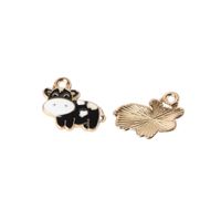 1 Piece Cute Cattle Alloy Enamel Plating Pendant Jewelry Accessories main image 3