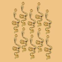 1 Piece Simple Style Snake Alloy Plating Pendant Jewelry Accessories main image 1