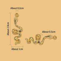 1 Piece Simple Style Snake Alloy Plating Pendant Jewelry Accessories main image 2