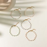 Cute Vacation Round Shell Pearls Beaded Women's Bracelets main image 1