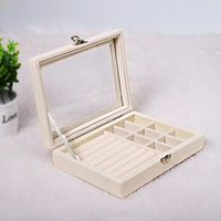Fashion Solid Color Flannel Jewelry Boxes 1 Piece sku image 3