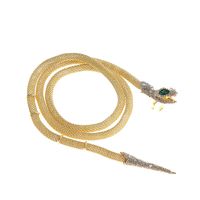 Elegant Luxurious Snake Alloy Inlay Rhinestones Glass Drill Women's Necklace main image 6