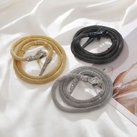 Elegant Luxurious Snake Alloy Inlay Rhinestones Glass Drill Women's Necklace main image 8