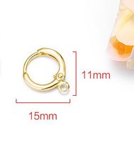 1 Pair Simple Style Solid Color Copper Plating Earrings Accessories Jewelry Accessories main image 2